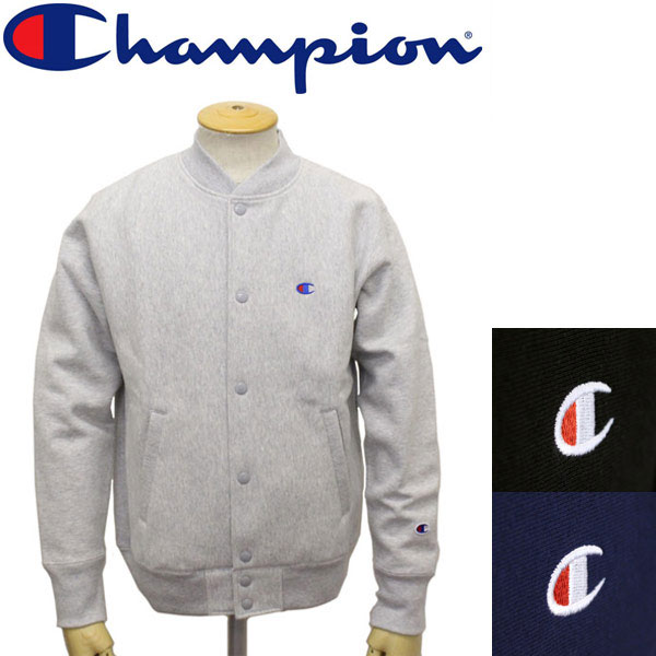 正規取扱店 Champion (チャンピオン) C3-L008 ReverseWeave STORMSHELL SNAP SWEAT ストームシェル スナップスウェットシャツ 全3色 CN012｜THREE WOOD 店