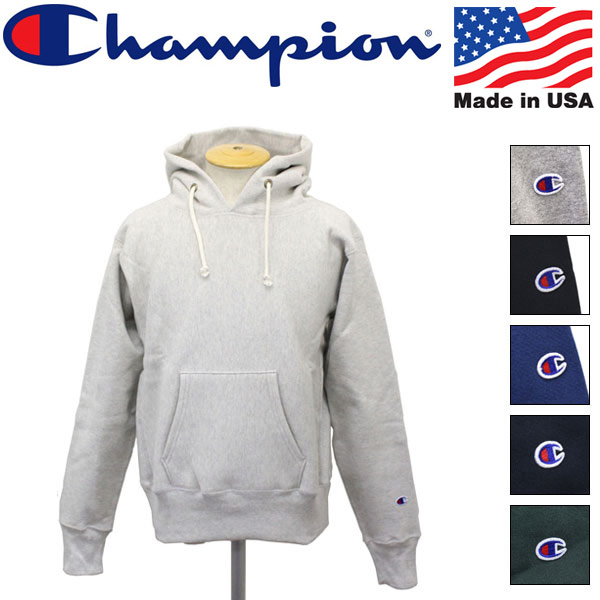 正規取扱店 Champion (チャンピオン) C5-U101 Reverse Weave リバースウィーブ プルオーバー フードスウェットシャツ アメリカ製 全6色 CN004