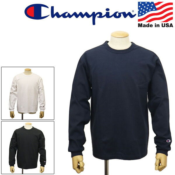 正規取扱店 Champion (チャンピオン) C5-U409 T1011 ティーテンイレブン ロングスリーブ Tシャツ アメリカ製 全3色 CN060