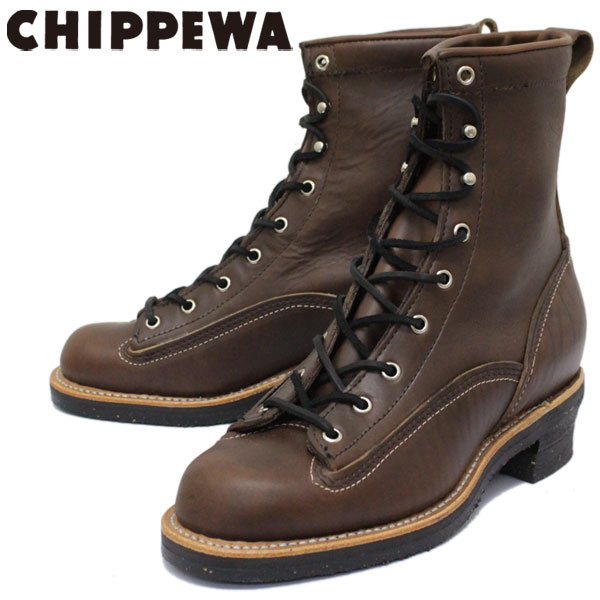 【百貨店SALE】 Dead stock デッド店卸し資産 vintage ヴィンテージ CHIPPEWA (チペワ) 1935 8inch LACED-TO-TOE LOGGER BOOTS 8in レーストゥトゥ ロガーブーツ CHOCOLATE