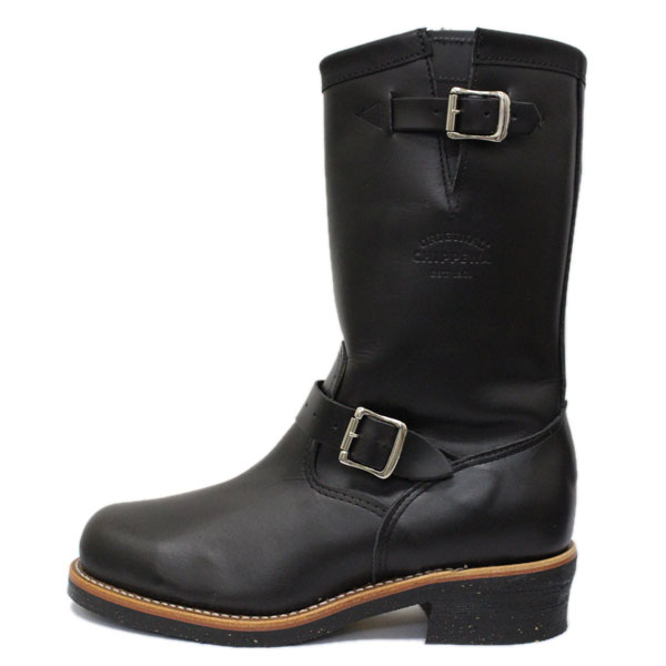 steel toe engineer boots black