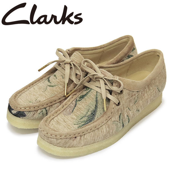 【Fashion THE SALE】 定まり取りまわし店 Clarks (クラークス) 26169916 Wallabee ワラビー レディースシューズ Grey Floral CL085