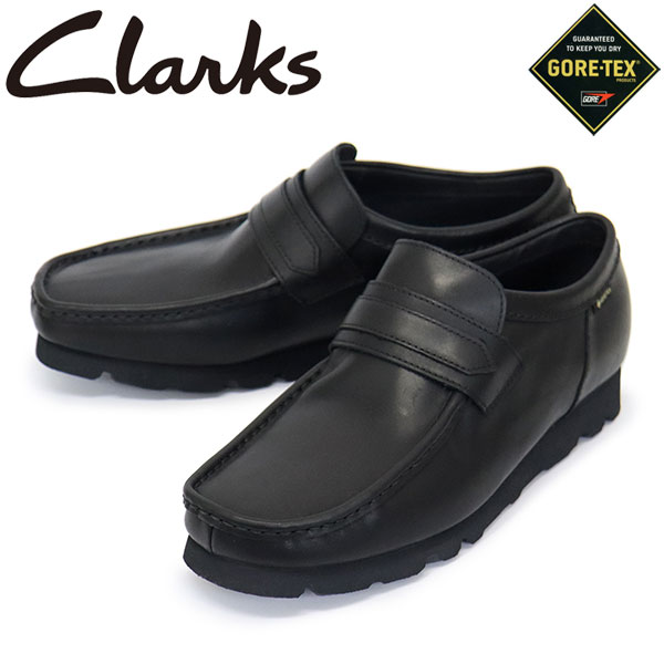 正規取扱店 Clarks (クラークス) 26186774 WallaLoafer GTX ワラローファー ゴアテックス メンズ シューズ Blk/Black Lea CL164
