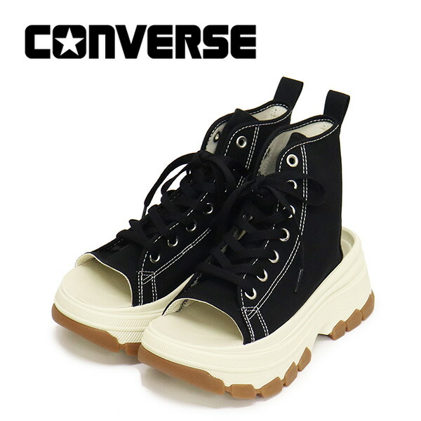 正規取扱店 CONVERSE (コンバース) 31317300 オールスター トレックウェーブ カットアウト サンダル ブラック CV134