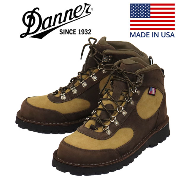 正規取扱店 DANNER (ダナー) 60434 CASCADE CREST カスケードクレスト 5 レザーブーツ COFFEExMOSS GREEN アメリカ製｜THREE WOOD 店
