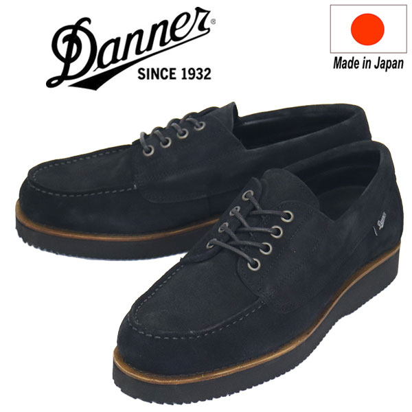 置き目取りまわし店 DANNER(ダナー) D215510 Madison Blucher マディソン ブローチャー なめし革シューズ S.Black 靴-メンズ靴