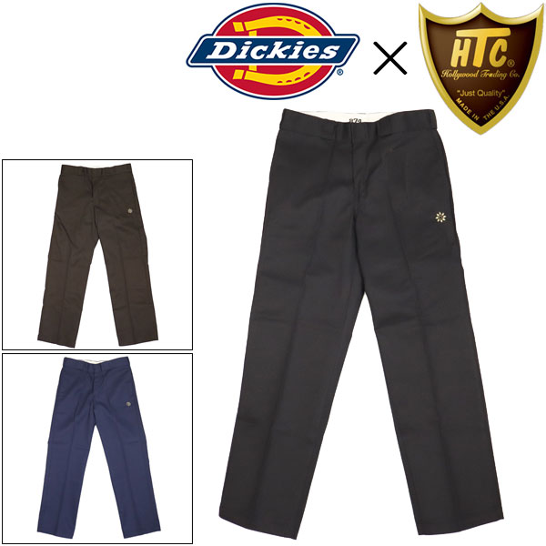 正規取扱店 Dickies (ディッキーズ) x HTC (エイチティーシー) カスタムコラボ 874 #Flower Stone ブラックフラワーストーン ワークパンツ 全3色 DK021