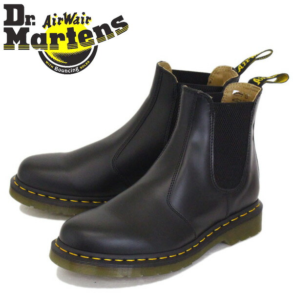 dr martens boots yellow stitching