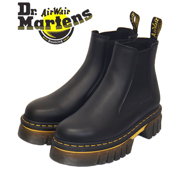 正規取扱店 Dr.Martens (ドクターマーチン) WMS 30667001 AUDRICK チェルシー サイドゴア レディース レザーブーツ BLACK UK5-約24.0cm|THREE WOOD 店