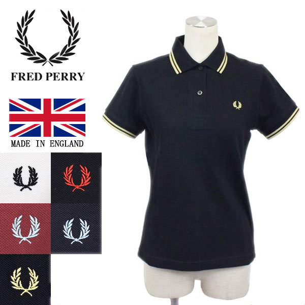 海外最新 正規取扱店 Fred Perry フレッドペリー G12 レディース ラインポロシャツ イングランド製 全5色 Fp266 Three Wood 店 Www Nso Mn