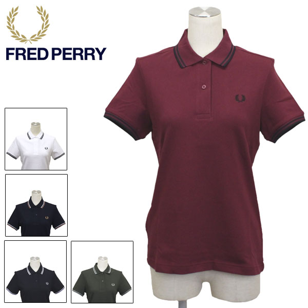 正規取扱店 FRED PERRY (フレッドペリー) G3600 TWIN TIPPED FRED PERRY SHIRT ティップライン ポロシャツ レディース 全5色 FP444｜THREE WOOD 店