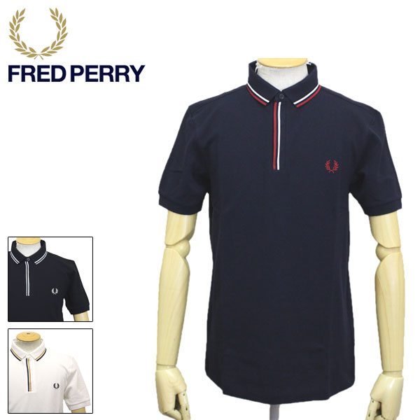 sale セール 正規取扱店 FRED PERRY (フレッドペリー) M8559 TIPPED PLACKET POLO SHIRT ティップライン プラケット ポロシャツ 全3色 FP450
