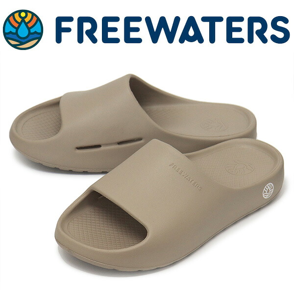 正規取扱店 FREE WATERS (フリーウォータース) UO-003 COULD9 SLIDE クラウド9 スポーツ サンダル Taupe FW013