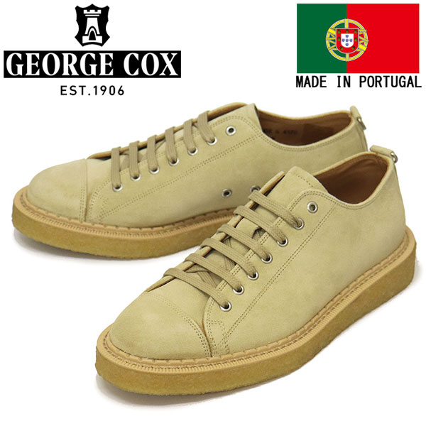 正規取扱店 GEORGE COX (ジョージコックス) UTILITY MONKEY SHOE ラバーソール レザーシューズ 417C SAND SUEDE｜THREE WOOD 店