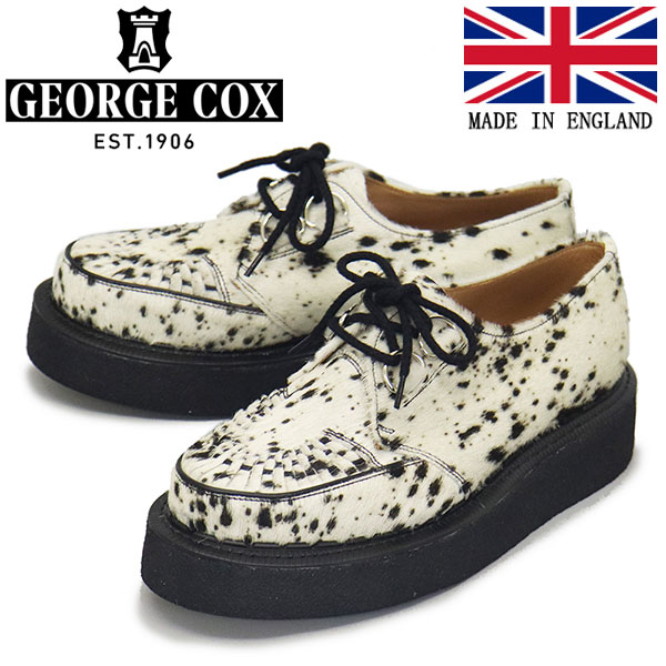 正規取扱店 GEORGE COX (ジョージコックス) SKIPTON 3588 VI ラバーソール レザーシューズ 632 White Speckied Pony