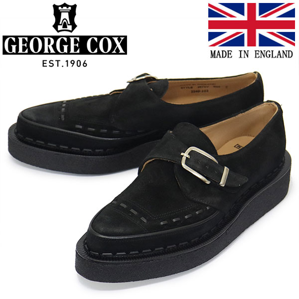 楽天市場】正規取扱店 GEORGE COX (ジョージコックス) UTILITY POP BOY ラバーソール レザーシューズ 090 BLACK  SUEDE : THREE WOOD 楽天市場店