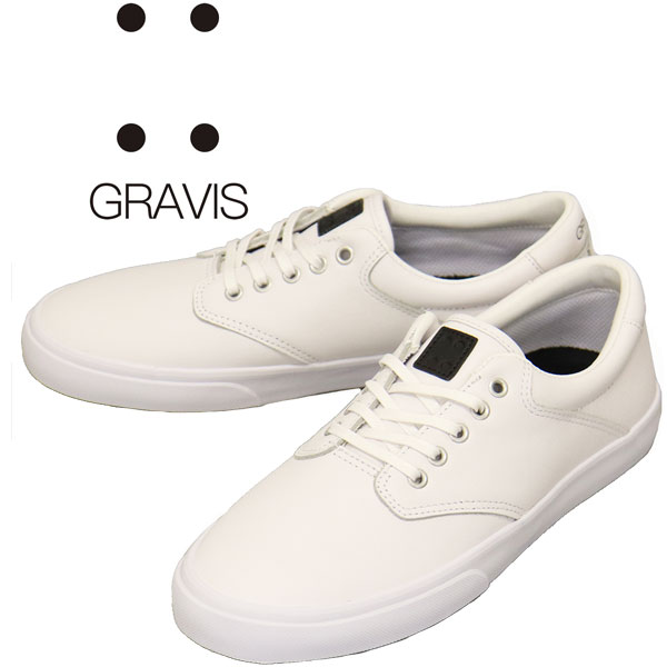 正規取扱店 GRAVIS (グラビス) 30401 FILTER LEATHER フィルター レザー スニーカー WHITExWHITE GRV047