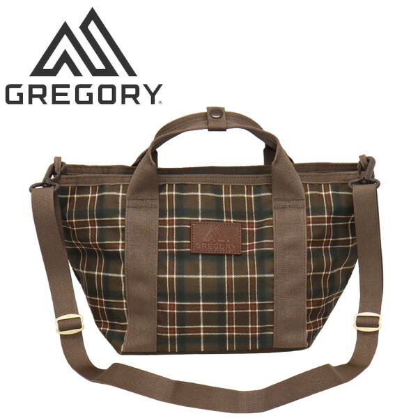 決まり取りまわし店 GREGORY (グレゴリー) 138631A690 BOAT TOTE ボートトートS ウッドランドプラッド GY172 ショルダーバッグ・メッセンジャーバッグ-バッグ-メンズバッグ