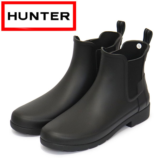 sale セール 正規取扱店 HUNTER (ハンター) WOMEN'S WFS2201RMA REFINED CHELSEA BOOTS レディース オリジナル リファインド チェルシー ブーツ BLACK HU232
