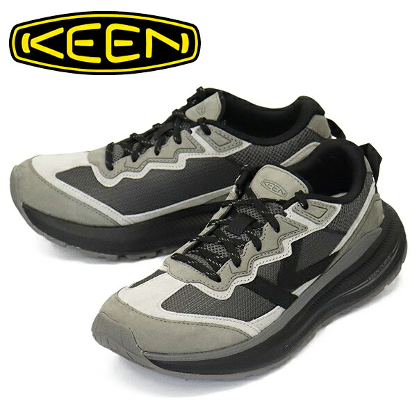 正規取扱店 KEEN (キーン) 1031274 Men's WK500 LEATHER ダブルケー500 レザー ウォーキングシューズ STEEL GREYxBLACK KN794|THREE WOOD 店