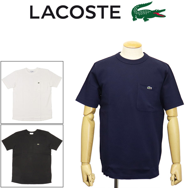 正規取扱店 LACOSTE (ラコステ) TH4921 鹿の子地 ポケット 半袖 Tシャツ 全3色 LC412