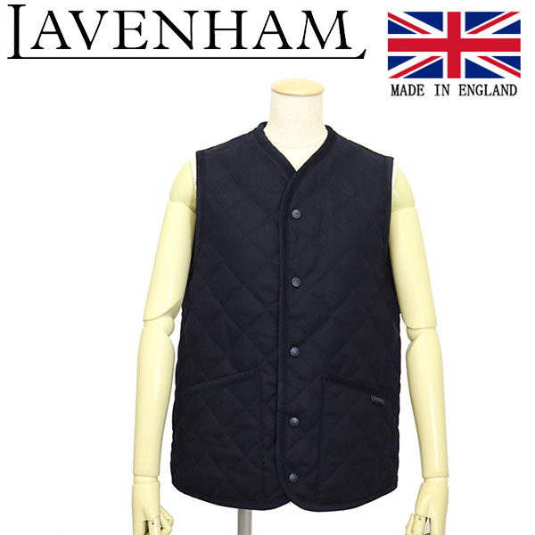 正規取扱店 LAVENHAM (ラベンハム) WMS LV6169 WOOL THORNHAM ウール ソーンハム ウィメンズ キルティングベスト G71 DARKNAVY イギリス製 LH015