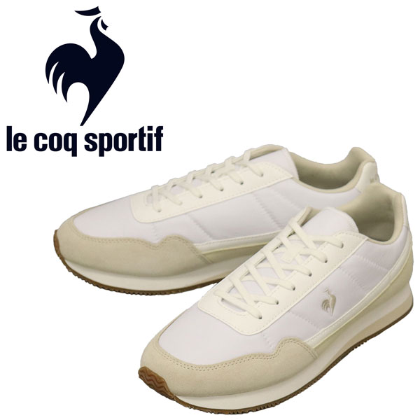 【百貨店SALE】 置き目取りまわし店 le coq sportif (ルコック スポルティフ) QL1VJC16WM CHATELET II シャトレ2 スニーカー 白いこと/牛乳ベージュ LE046