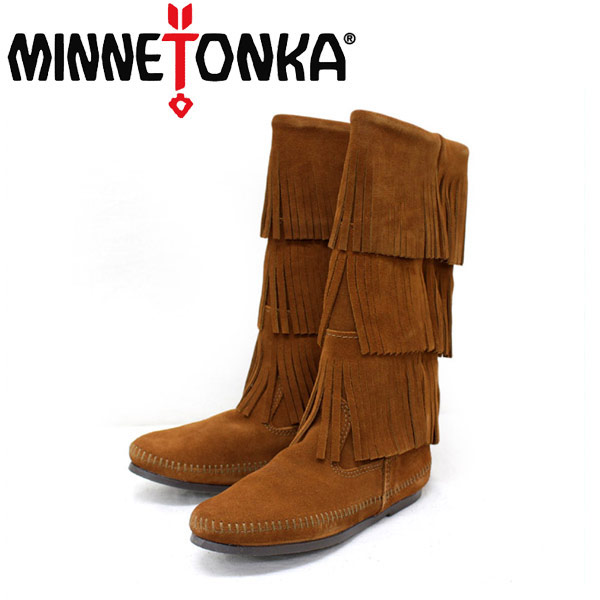 ★ミネトンカ★ ３レイヤー フリンジブーツ ブラウン★ 楽天市場】アウトレット 訳あり minnetonka フリンジブーツ