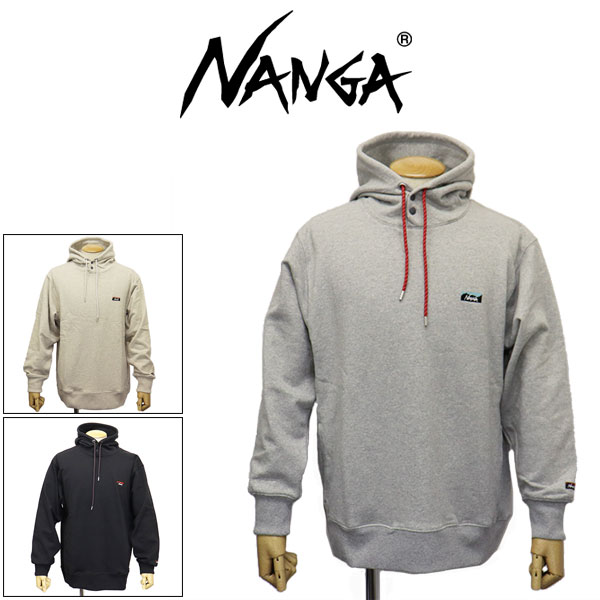 置き目取りまわし店 NANGA (ナンガ) NW2441-1F014 ECO HYBRID MINI BOX LOGO EMBROIDERY SWEATHOODIE エコ変わり種 ミニボックスロゴ 刺しゅう スウェットフーディー 全3色 N051
