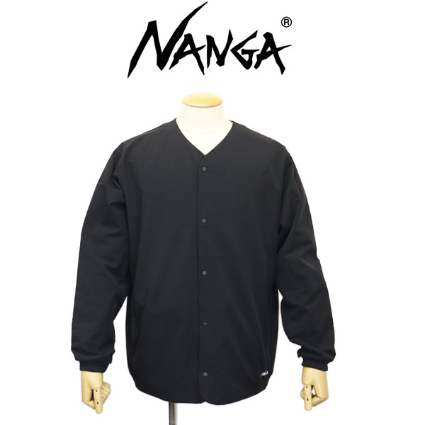 定まり取りまわし店 NANGA (ナンガ) ユニ一発やる N2500-1T302A DotAir COMFY CARDIGAN 一点大気圏 コンフィー ジレー P.BLACK N071