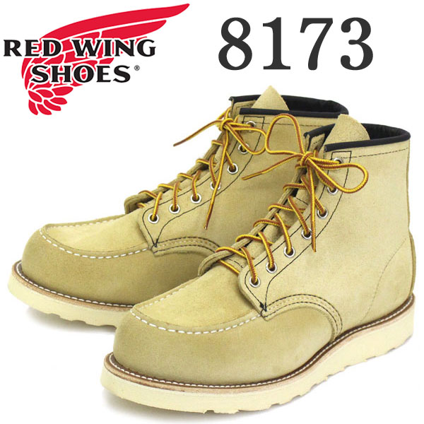 正規取扱店 Red Wing(レッドウィング レッドウイング) 8173 6inch CLASSIC MOC TOE ブーツ Traction  Tred Sole TAN ROUGH OUT SUEDE(タンラフアウト スエード) | THREE WOOD 楽天市場店