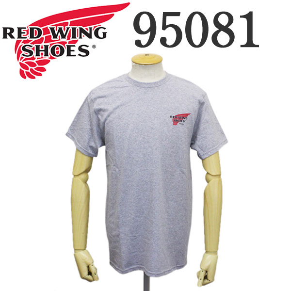 正規取扱店 REDWING (レッドウィング) 95081 Archive Logo T-Shirt アーカイブロゴTシャツ Light Gray ライトグレー