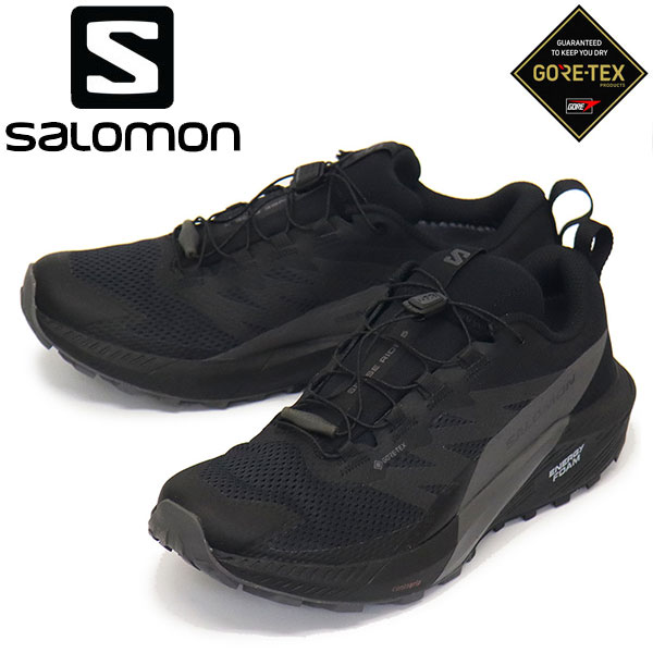 正規取扱店 Salomon (サロモン) L47147200 SENSE RIDE 5 GORE-TEX トレイルランニングシューズ Black x Magnet x Black SL027