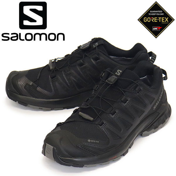 正規取扱店 Salomon (サロモン) L47270100 XA PRO 3D V9 GORE-TEX トレイルランニングシューズ Black x Phantom x Pewter SL030