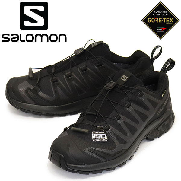 正規取扱店 Salomon (サロモン) L47277000 XA PRO 3D V9 WIDE GORE-TEX トレイルランニングシューズ Black x Phantom x Pewter SL079