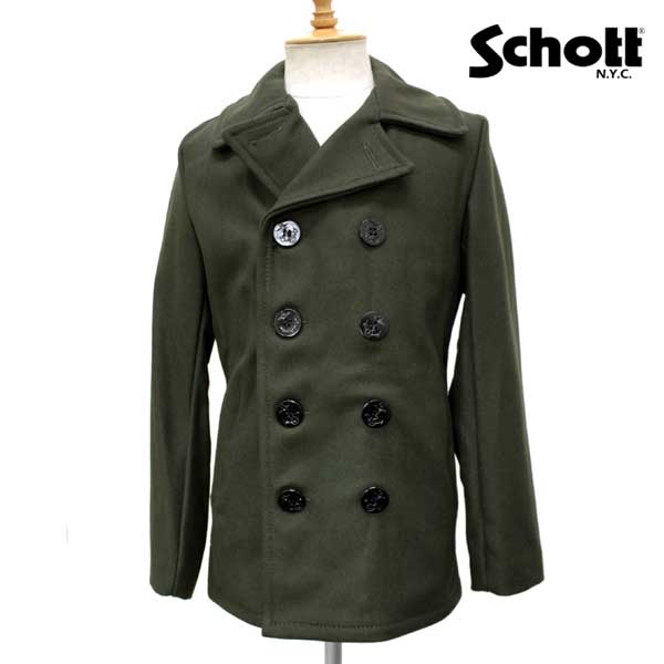 Web限定カラー 正規取扱店 Schott ショット 753us Pea Coat 24oz Usピーコート 24オンス Olive オリーブ オンライン限定商品 Qchfoundation Ca