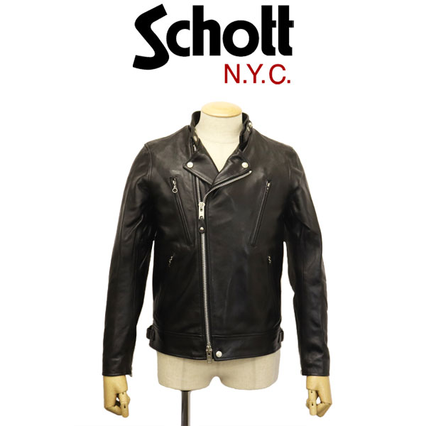 正規取扱店 Schott (ショット) 3101048 NEW DOUBLE BREST RIDERS ダブルブレスト ライダース レザージャケット 09BLACK 57,475円
