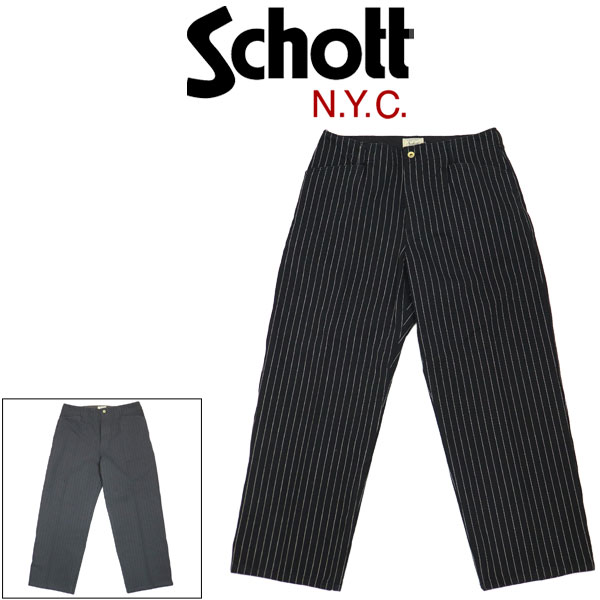 正規取扱店 Schott (ショット) 6910003 STRIPE FRISCO PANTS ストライプ フリスコ パンツ 全2色