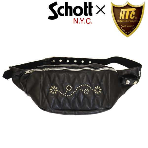 Schott⁄ショット PADDED BODY BAG パデッドレザー ボディー