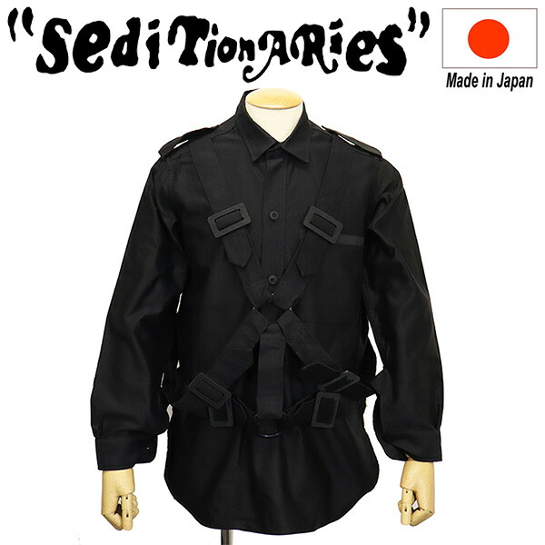 正規取扱店 SEDITIONARIES by 666 (セディショナリーズ) STS0007 パラシュートシャツ ブラック