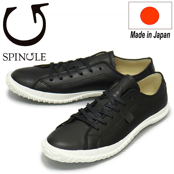 正規取扱店 SPINGLE (スピングル) SP-105 カーフレザースニーカー 日本製 05Black SP014｜THREE WOOD 店 16,280円