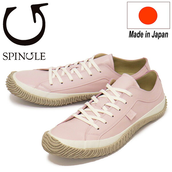 定め事取りまわし店 SPINGLE (スピングル) SP-110 カンガルーレザースニーカー 日本製 13 Pink SP059