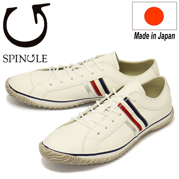 正規取扱店 SPINGLE (スピングル) SP-168 リボンテープレザースニーカー 日本製 180Tricolor SP007