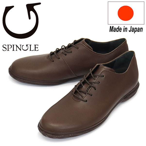 正規取扱店 SPINGLE (スピングル) SP-6128 カウスムースレザー ホールカットスニーカー 日本製 16Brown SP031|THREE WOOD 店