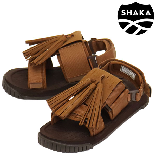 定め事取りまわし店 SHAKA (シャカ) SK-274 WEEKENDER TASSEL ウィークエンダー タッセル付き添い人 サンダル BROWN SK034