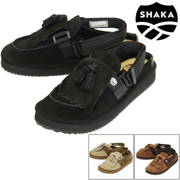 正規取扱店 SHAKA (シャカ) SK-296 MOC MULE TASSEL SUEDE キルトタッセル付き ミュールサンダル スエード 全3色 SK021 13,651円