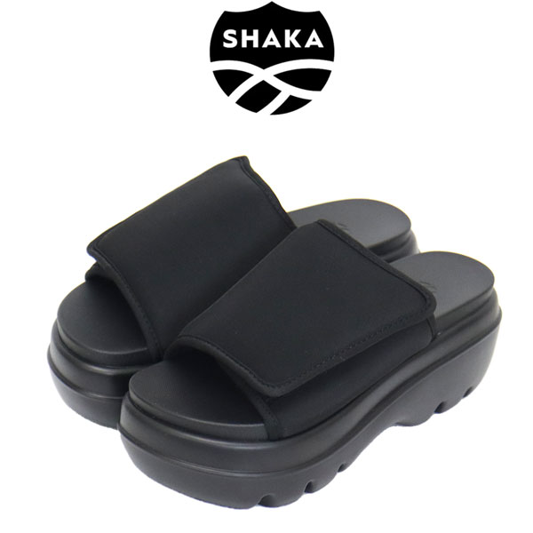 正規取扱店 SHAKA (シャカ) WMS SK-309 PUFFY SLIDE CHUNKY パフィスライドチャンキー 厚底 レディースサンダル BLACK SK019