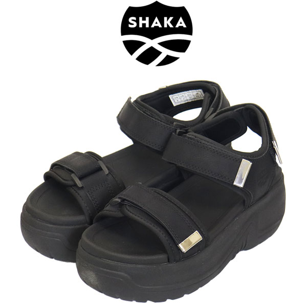 正規取扱店 SHAKA (シャカ) WMS SK-312 CHILL VIBES EVOL CHUNKY ストラップ 厚底 レディースサンダル BLACK SK010｜THREE WOOD 店
