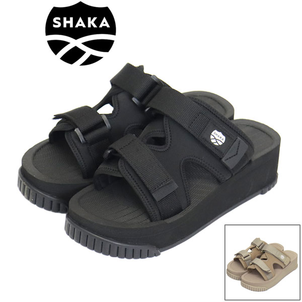 正規取扱店 SHAKA (シャカ) WMS SK-314 CHILL OUT PLATFORM チルアウト プラットフォーム ストラップ 厚底 レディース スポーツサンダル BLACK SK013