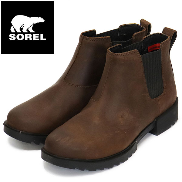 正規取扱店 SOREL (ソレル) NL4334 EMELIE II CHELSEA WP エミリー2チェルシーウォータープルーフ レディース 防水 208 FALLEN SRL077｜THREE WOOD 店